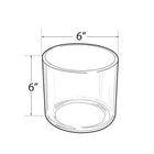 Azar Displays Deluxe Cylinder for Countertop, 6", 4 Pack (556336)-Dimensions: 6"H x 6"D