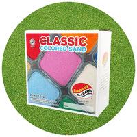 Sandtastik Classic Coloured Sand, 25 lb (11.3 kg) Box, Evergreen-Fine grain with natural sparkle throughout