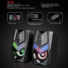 Marvo SG118 USB Powered, 3.5mm Plug RGB LED Gaming Speakers, 2 Pack-Impedance: 4 ohm x 2