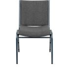Flash Furniture HERCULES Series Heavy Duty Stack Chair - Grey Fabric-Set of 4 Multipurpose Stack Chairs
