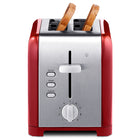 Kenmore 2-Slice Toaster - Red and Silver Stainless Steel-9 browning levels with easy-to-use numbered dial
