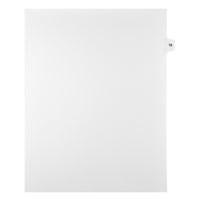Mark Maker Legal Tabs - Letter Size - White - 1/15th cut - 25 tabs per package - 5 packages Pack - Number 78-White Single Tabs