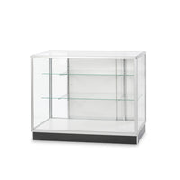 Can-Bramar - Econoline Vitrine à profil carré en aluminium pleine vision - 48po P x 20po L x 38po H-Verre trempé robuste de 6 mm