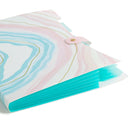 U Brands 5 Pocket Fashion Expandable File - Open Top - Pastel Geode (3305F06-24)-Pastel Geode, polypropylene
