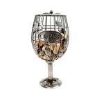 Truu Design Iron Wine Cork Organizing Holder, 14 x 6, Grey-Measures 14" in Height and 6" in diameter