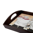 Truu Design Wooden Chef Tray, 15.5 x 8.5 inches, Multicolor-Made from medium-density fibreboard tray frame with polyresin base