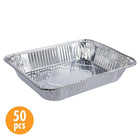 Luciano Aluminum Foil Deep Lasagna Pan, 13 x 10 inches, Silver, 50 Pieces-Versatile: cook lasagne, pasta, casserole, or bake banana bread, chocolate cake, and many more with the roasting pan
