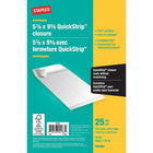 Staples White Wove Catalogue Envelope - 5-7/8" x 9-5/8" - 25 Pack-Convenient Quickstrip closure  - simply remove strip and press to close