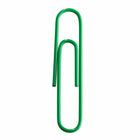 JAM Paper Colored Jumbo 2" Paper Clips - Green - 3 Packs of 75-Size: 2 inches (Large/Jumbo)