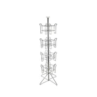 Azar Displays 16-Pocket Wire Carousel Literature Floor Display (300672)-Literature floor carousel