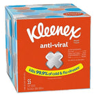 Kleenex Anti-Viral Facial Tissue - 55 Sheets-Each tissue box’s design can fit your home-contains various colors and designs
