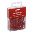 JAM PAPER - Colore norme 1" Trombones, Rouge, 3 Paquets de 100-Quantite : 100 par boîte; 3 Boîtes