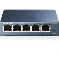 TP-LINK 5-Port 10/100/1000Mbps Desktop Switch (TL-SG105) (TL-SG105)-The tp-link 5-port 10/100/1000mbps desktop switch provides you an easy way to make the transition to gigabit Ethernet; increase the speed of your network server and backbone connections, or make gigabit to the desktop a reality