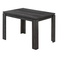 Monarch Specialties 1166 Dining Table - 32"X 48"/Black Reclaimed Wood-Look-Black Reclaimed wood-look