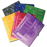 Louis Garneau Canada – Cahier d’Exercice – Ligné – 20 Feuilles-Couverture plastifiée