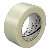 3M Tartan 8934 General Purpose Filament Tape 48mm x 55 m - 24 Pack-Tape resists nicks, abrasions, moisture and scuffing, suited for light duty applications, including box closing, strapping, palletizing, box reinforcing, and general bundling