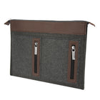 Vangoddy Exo 17" Felt Laptop Sleeve - Brown-Approximate interior dimensions: 17" x 13" x 1"