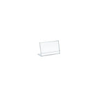 Azar Displays – Porte-affiche horizontal en acrylique incliné en L, 5 x 4 po, 10/pqt (112730)-Porte-affiche