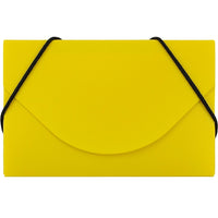 JAM Paper Plastic Business Card Case, Yellow, 100 Pack (291618971B)-Yellow