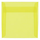 JAM Paper 6.5 x 6.5 Square Envelopes, Yellow Translucent Vellum, 100 Pack (PACV526g)-Primary yellow