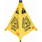Rubbermaid - Cônes De Sécurité À Ouverture Automatique, Trilingue Avec Pictogram-Type d'affichage Vertical