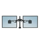Fellowes - Bras-support double professionnel pour moniteur-Deux bras-support réglables pour moniteur  