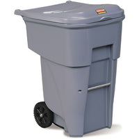 BRUTE Roll Out Containers, 95 US Gallon, Grey-Dimensions L" x W" x H" - 36 x 27.3 x 45.6