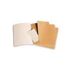 Moleskine Cahier Journals - Extra Large - Plain - Kraft Brown - 3 Pack-Last 16 sheets detachable