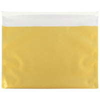 JAM Paper Foil Envelopes with Self Adhesive Closure, 9.5 x 12, Booklet, Gold, 100 Pack (01325661B)-Gold