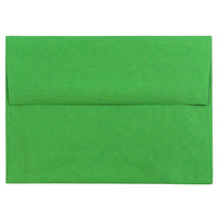 JAM Paper A6 Invitation Envelopes, 4.75 x 6.5, Brite Hue Green Recycled, 100 Pack (67195g)-Christmas green