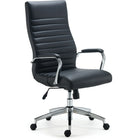 Staples – Fauteuil de direction Bentura en cuir reconstitué, noir-Cuir reconstitué confortable et facile à entretenir