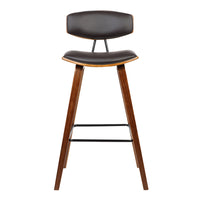 Armen Living Fox 26" Mid-Century Counter-Height Bar Stool - Brown-Counter Stool for Kitchen