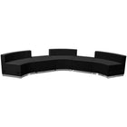 Flash Furniture HERCULES Alon Black LeatherSoft Reception Configuration, 5 Pieces-Contemporary Reception Set