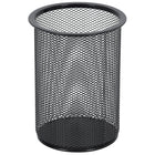 Staples Metal Mesh 6" Giant Pencil Cup - Black-Lightweight metal wire construction for everyday use