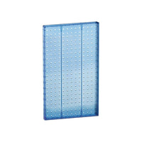 Azar Displays 22" x 13.5" Pegboard 1-Sided Wall Panel, Translucent Blue, 2 Pack-For use with flat surface
