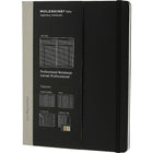 Moleskine Professional Extra Large Notebook - 7-1/2" x 10" - Black-Extra Large (7-1/2" x 10")