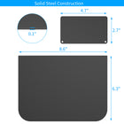 ShoppingAll Steel Desk Reinforcement Plate for Monitor Mounts - Black - 2 Pack-The reinforcement plates reduce the desk stress by dispersing the monitor weight across a larger surface area