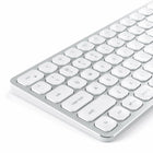 Satechi Aluminum Wired Keyboard for Mac - Silver-Full-sized QWERTY keyboard layout with numeric keypad