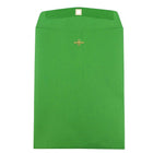 JAM Paper 9 x 12 Open End Catalog Envelopes with Clasp Closure, Brite Hue Christmas Green, 100 Pack (92912)-Christmas green