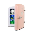 Koolatron Retro Portable 6 Can Thermoelectric Mini Fridge Cooler - 4 L / 4.2 qts - Pink-7