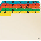 Oxford Card Guides, Reinforced, A - Z, 6 x 4, Assorted, 25 Pack-Great for organizing desktop referencing and managing follow - up files