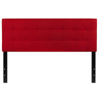 Flash Furniture Bedford Tufted Upholstered Queen Size Headboard - Red Fabric-Contemporary Style