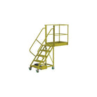 Tri-Arc Unsupported 50" Cantilever Rolling Ladder, Serrated, 84" x 84" (UCU500540242)-Frame Material: Steel