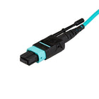 StarTech - Câble en fibre optique MPO/MTP avec OM3, 40Gb et Push/Pull-Tab, 2 m/6 pi. (MPO12PL2M)-Optimisez l’accessibilité et installez ou retirez les connecteurs d’une seule main à l’aide des languettes po push-and-pull