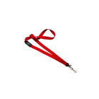 Beslayn Heavy Duty 5/8" Flat Ribbed Polyester Breakaway Lanyard With Nickel-Plated Steel Swivel Hook, Red, 50 Pack-Easy, convenient way to display your name badge