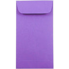 JAM Paper #7 Coin Envelopes, 6.5 x 3.5, Brite Hue Violet Purple, 1000 Pack-Coin Envelopes