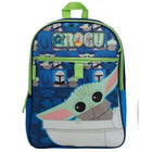 Bioworld 5-Piece Backpack Set - 16" H x 12" W - Star Wars The Mandalorian Grogu-Features: Adjustable shoulder straps for increased comfort. Made from durable, high-quality fabric that allows for easy wipe-ability.