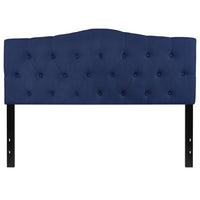 Flash Furniture Cambridge Tufted Upholstered Queen Size Headboard - Navy Fabric-Contemporary Style