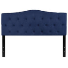 Flash Furniture - Tête de lit Cambridge grand touffetée et rembourrée en tissu marine-Style contemporain