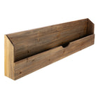 kieragrace Muskoka Cantu Shelf- Walnut, 36" x 3.5" x 9.5"-Warm walnut shelf with deep pocket, 36” by 3.5” by 9.5”
